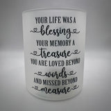 Forever With Us Candles - Blessed Memory Design