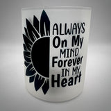 Forever With Us Candles - Sunflower Design